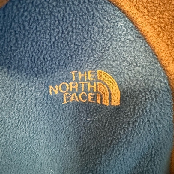 The North Face Blue and Brown Fleece Boys Size Large - Picture 2 of 7